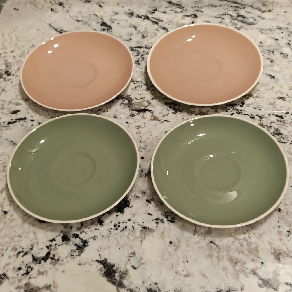 Vintage Harkerware saucers